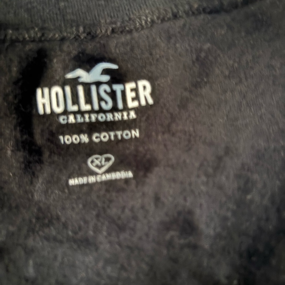 Hollister Black Cotton T-Shirt